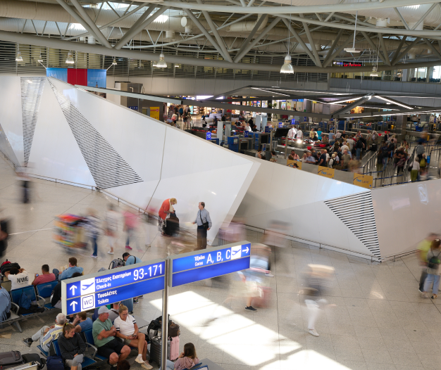 Waiting area at Athens International Airport