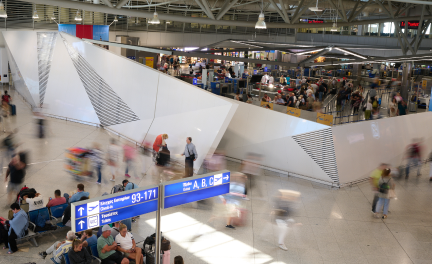 Waiting area at Athens International Airport