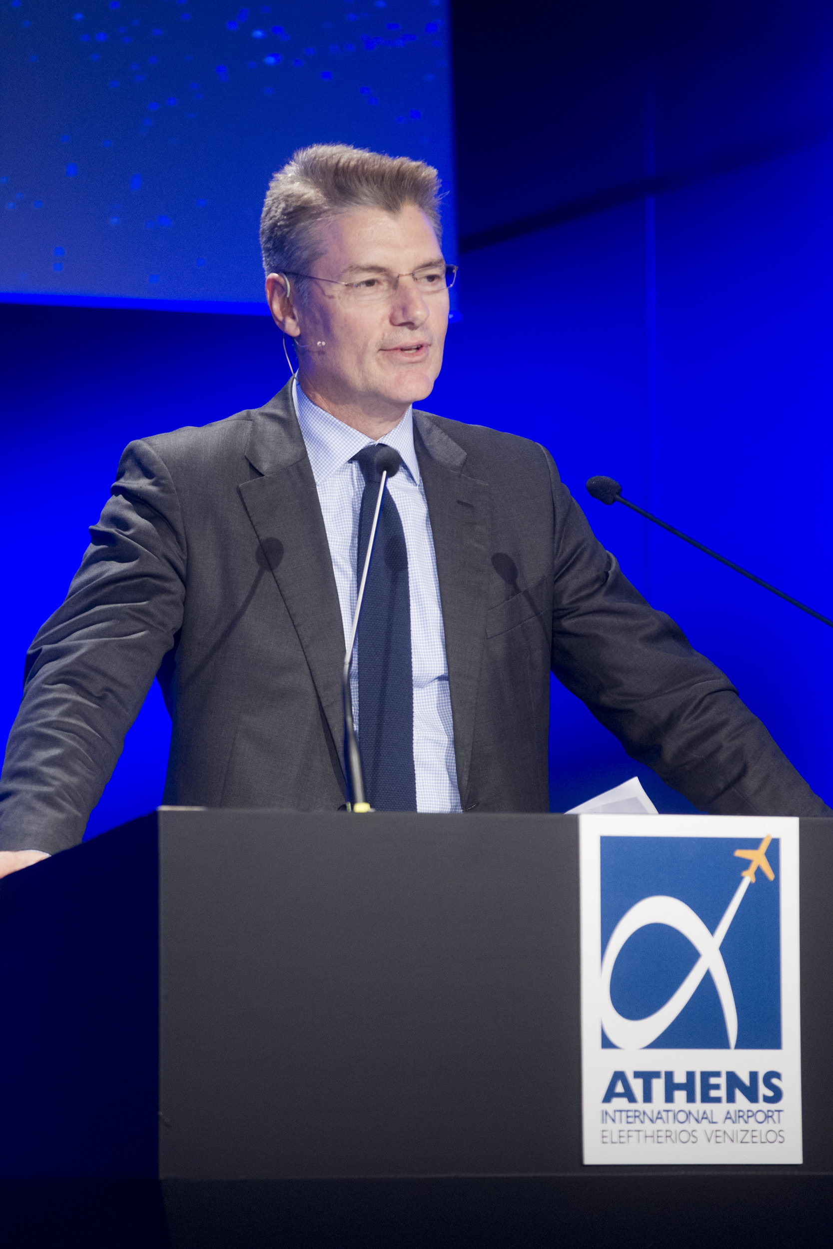 Man speaking at Airline Marketing Workshop