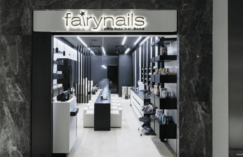 Entrance of Fairy Nails store