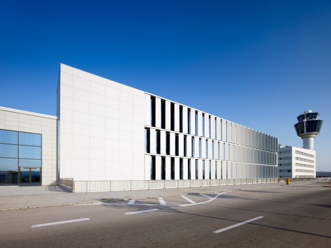 building at the athens international airport