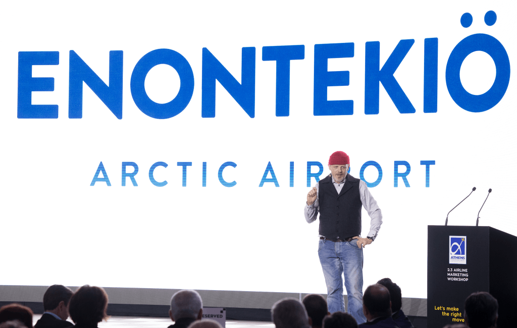 person giving a presentation at a conference