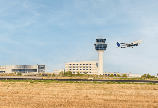 Airplane taking off