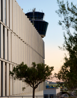 building at the athens international airport