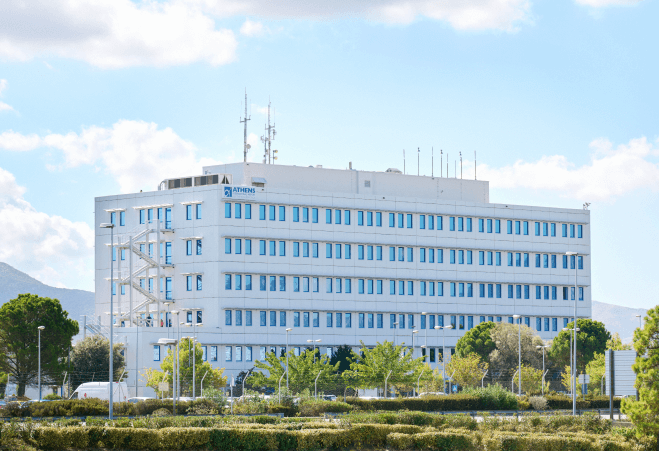 building at the athens international airport