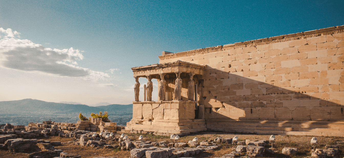 The Erechtheion Temple on the Acropolis of Athens