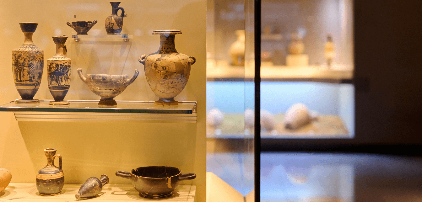 archaelogy objects exhibition athens international airport