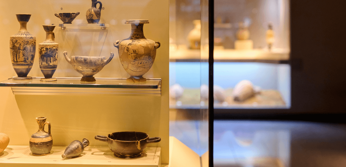 archaelogy objects exhibition athens international airport