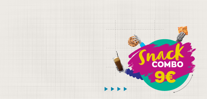 Graphic art for snack combo deals