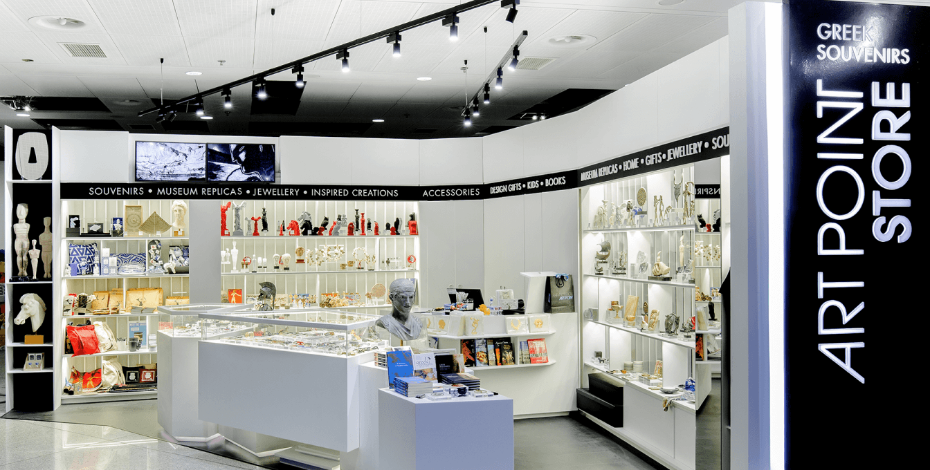 artpoint store at Athens International Airport