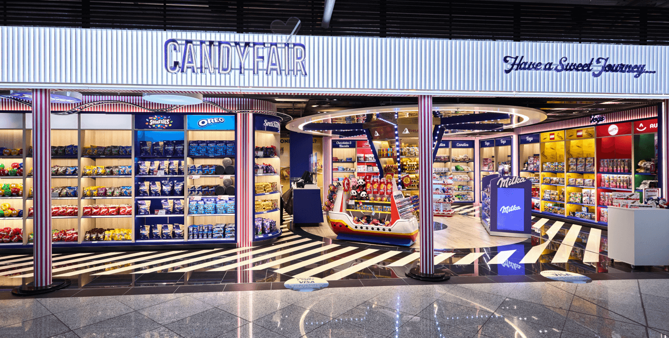 candyfair store at Athens International Airport