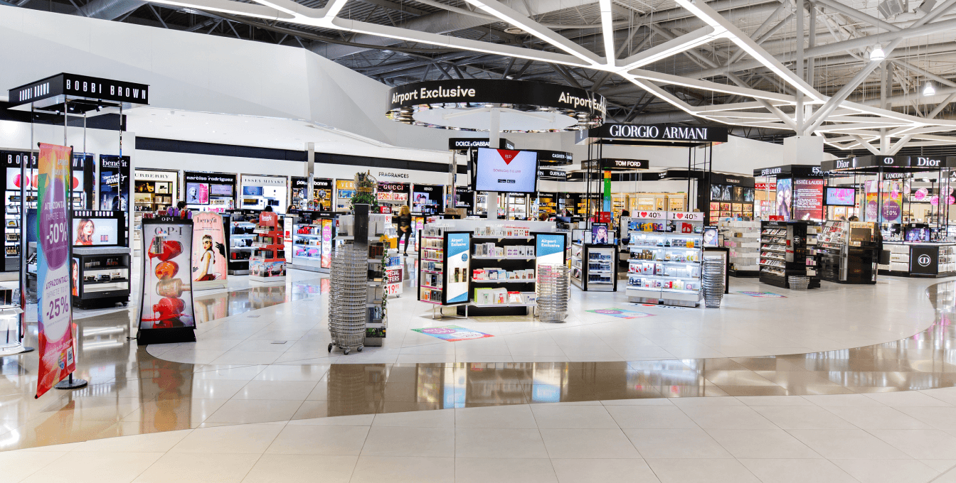 perfumes store at Athens International Airport