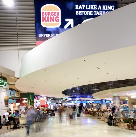 burger king restaurant at the airport