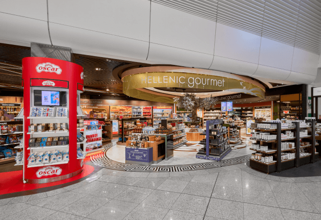 hellenic gourmet store at Athens International Airport