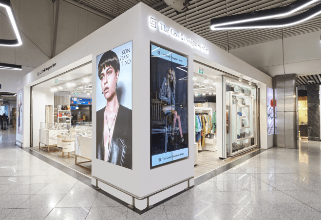 the greek designers store at Athens International Airport