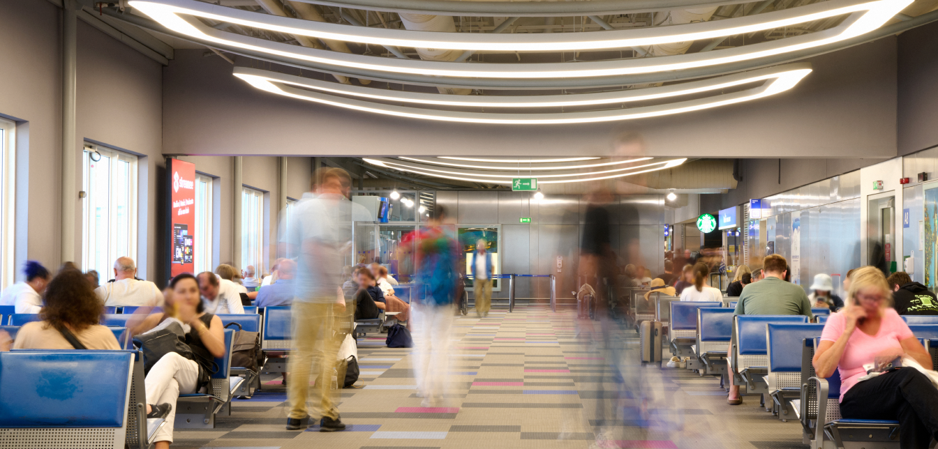 Waiting area at Athens International Airport